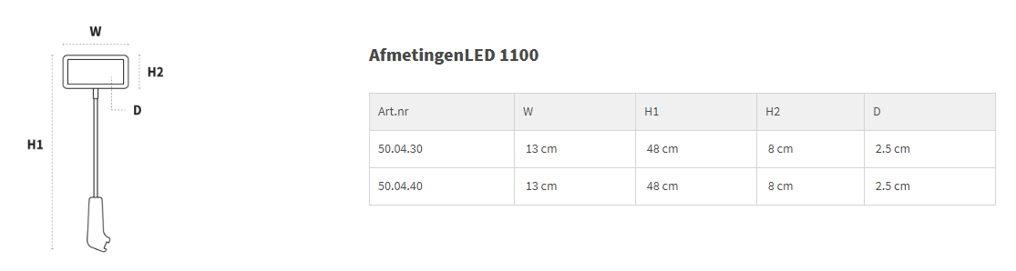 Soldes - LED 1100 Silver for Pop-up