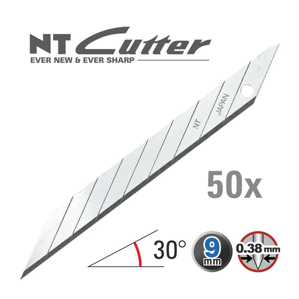 NT 9 mm afbreekmes 30° Carbon steel 50x