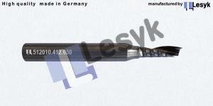 Lesyk Acrylic routerbit - ø4mm - mill. depth 12mm - shank ø6mm - tot. length 50mm - 1 Tooth - Upcut (512010.412.650)