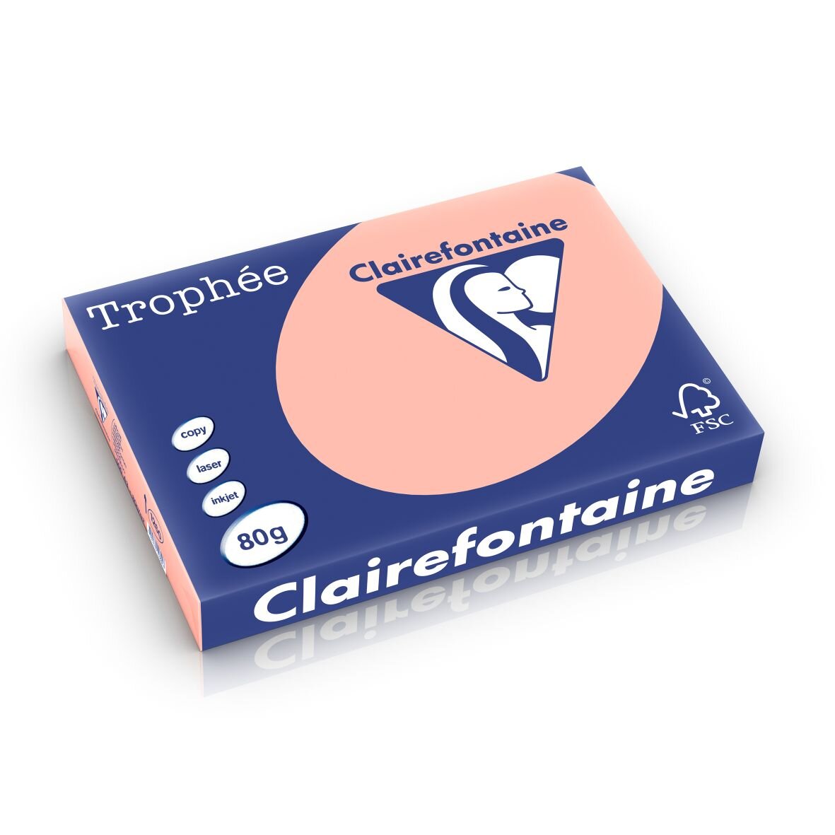 Einde reeks - Clairefontaine pastel 80g/m² perzik 1260 297 x 420 mm SG