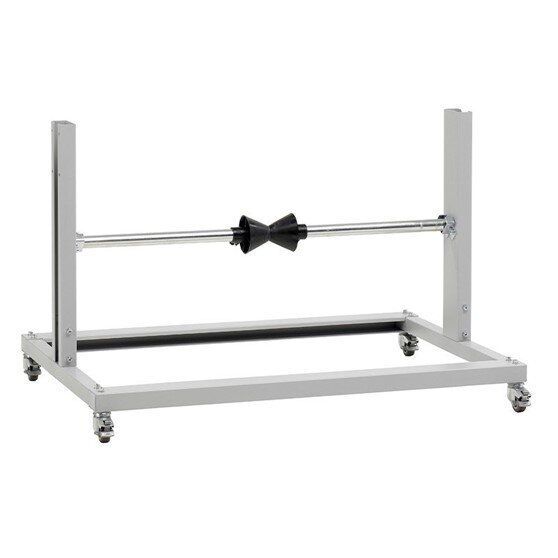 Rolhouder met wielen, ondertafel, rol Ø 750