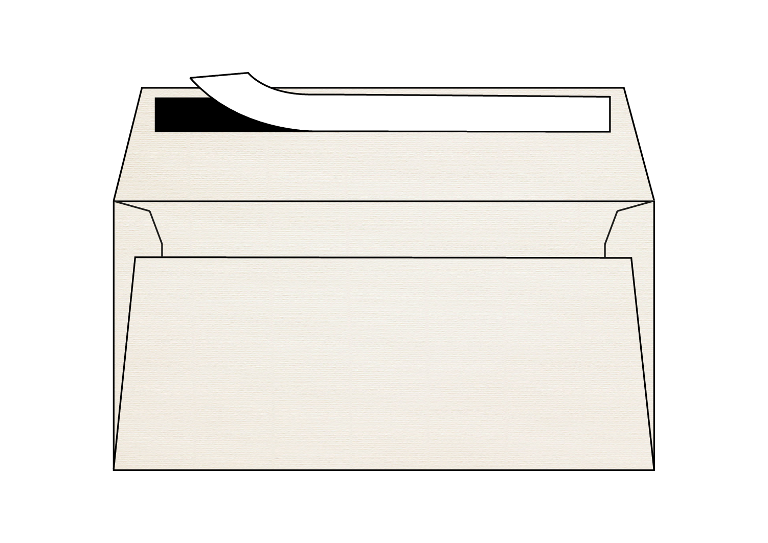 Solden - Enveloppen Basix offset gevergeerd ivoor 100g/m² 162 x 229 mm strip