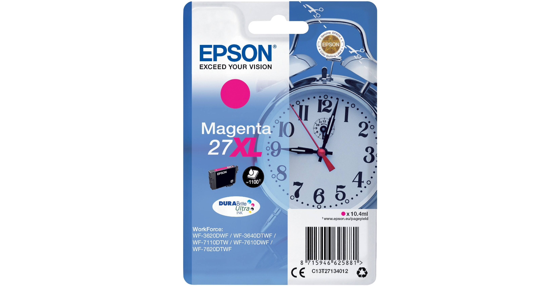 Epson 27XL cartridge magenta T27134012 inkjet