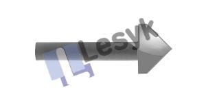 Lesyk V-Notch Cutter 90° - mill. depth 5,5mm - sh. ø6mm - tot. length 50mm - 2 Tooth (11.50.6950)