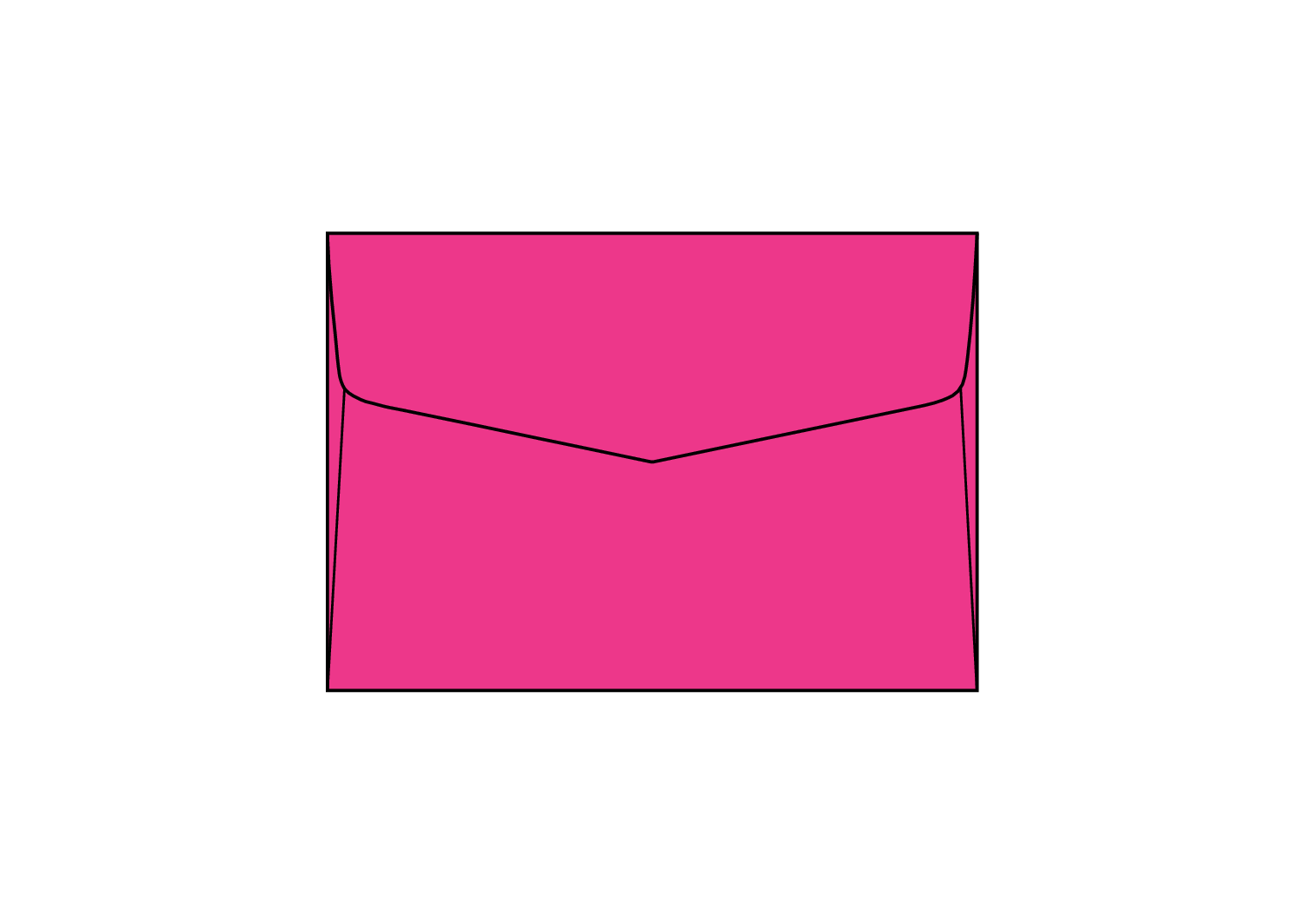 Solden - Enveloppen Day-Glo fluo fuchsia 260g/m² 114 x 162 mm ongegomd
