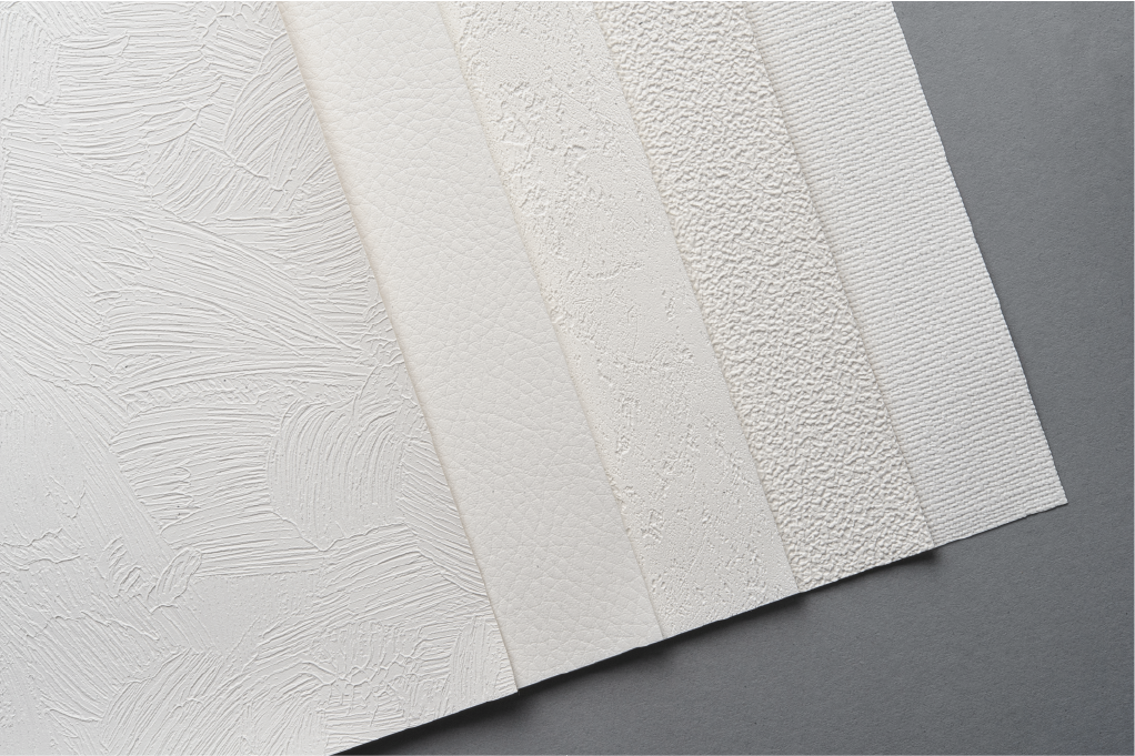 Fin de série - DESARDI® Classic Wallpaper Tex Brush FSC Mix Credit - Non-woven blanc 350g/m² 1372 mm x 30 m