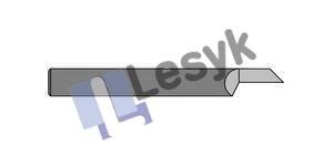 Lesyk Engraving routerbit - 90° x 0.2 mm - shank ø 6 mm - total length 50 mm - 1 Tooth (GF6.50.02.90)