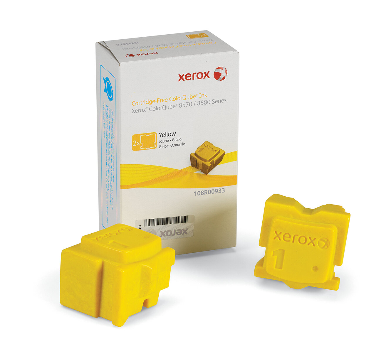 Xerox ColorCube 8570 yellow stix (2) wax 
