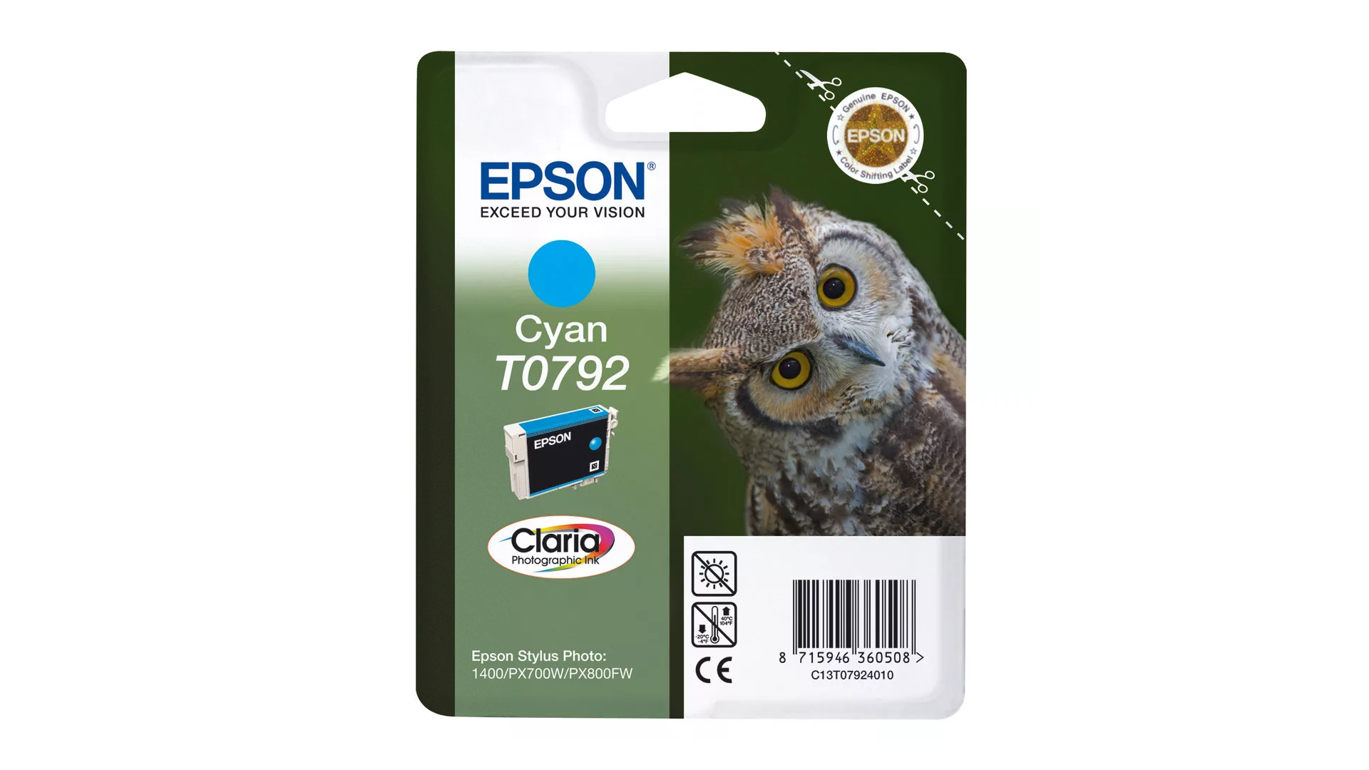 Epson cartridge cyan T0792 inkjet 