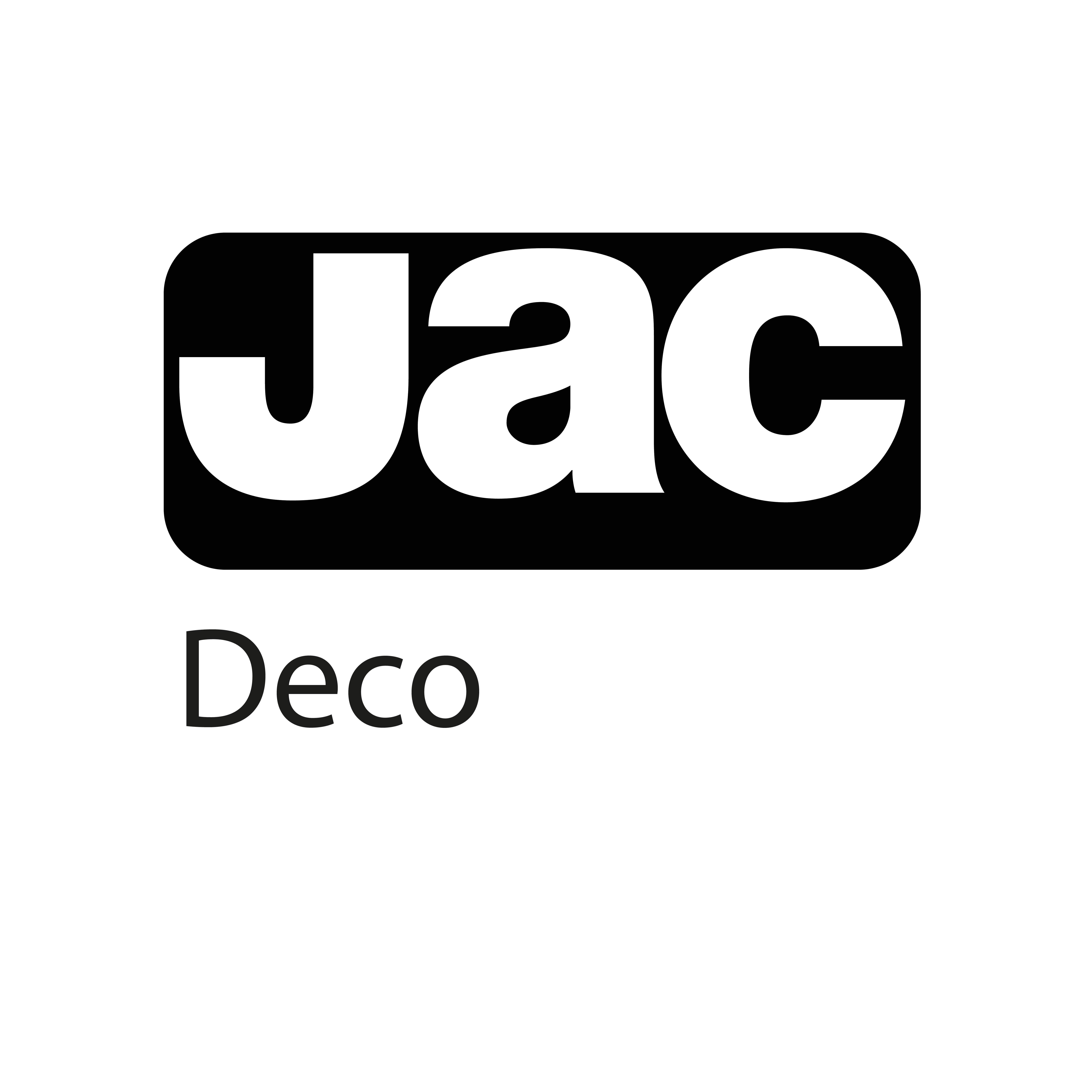 Einde reeks - Jac deco  1000 mm x 700 mm 125 µ zilver glanzend PERM