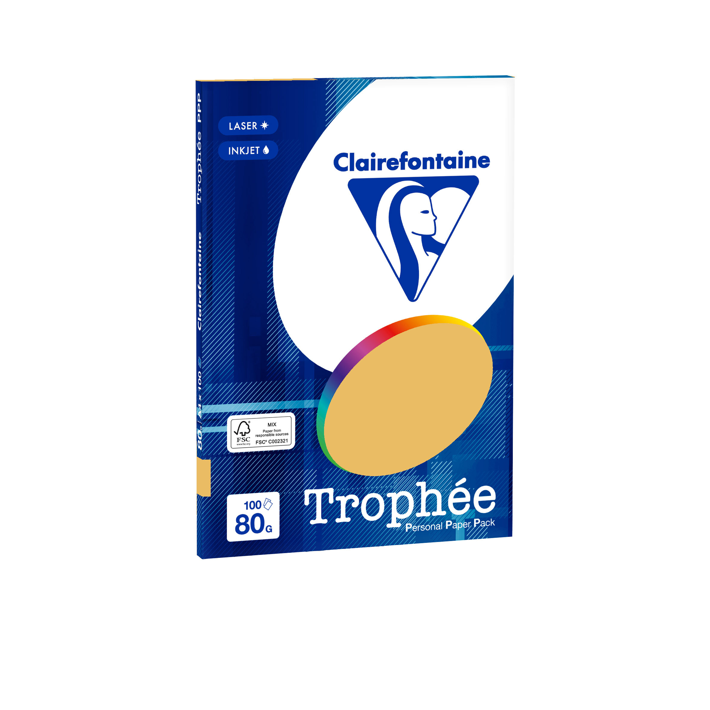 Clairefontaine Trophée couleurs papier de bureau mini
