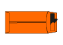 Solden - Zakenveloppen Spectral Kalk oranje 100g/m² 110 x 220 mm strip