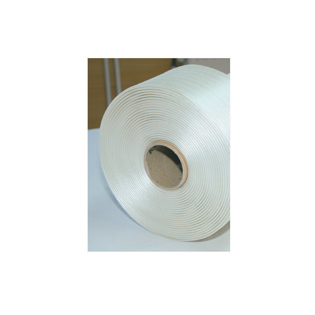 Feuillard - textile tissé glacé blanc