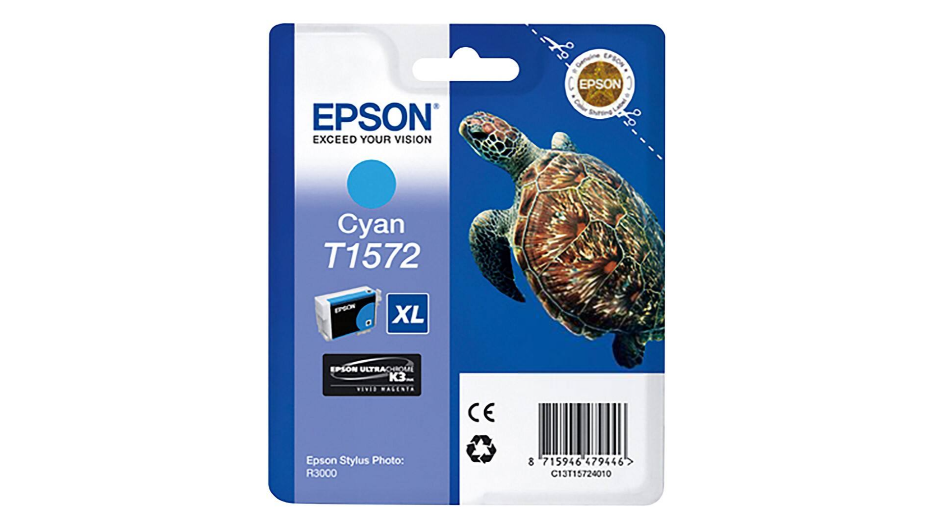 Epson cartridge cyan T1572 inkjet