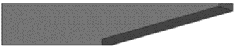 Jwei Tangential Cutting Blade 16° Flat Tip, cut thickness < 13 mm ( J306T) (5pcs/box)